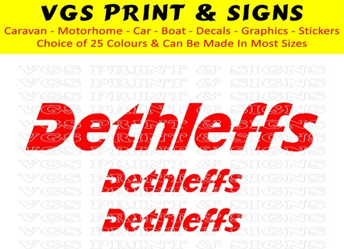 Dethleffs motorhome stickers - motorhome,