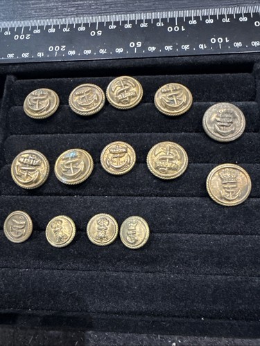 Job lot brass navy - 14,