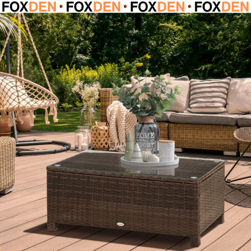 Outdoor rattan coffee - coffee, table