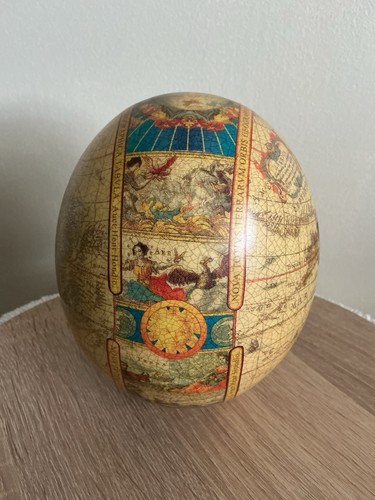 Vintage decorative ostrich egg - decorative,