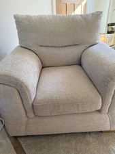 Next  Hayden high back Armchair, Cream Weave Excellent Condition