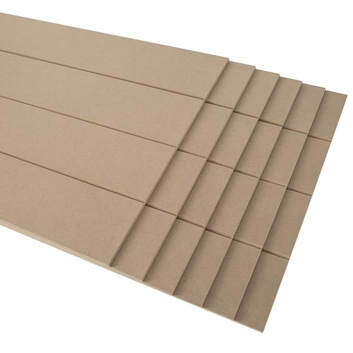 6pcs grooved medium - 6pcs, medium-density