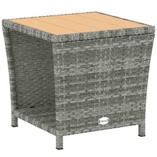 Outsunny Side Table 2-Tier