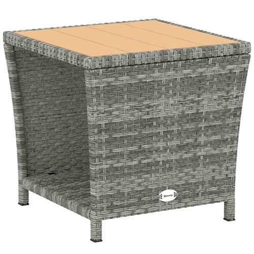 Outsunny side table tier - outsunny, 2-tier