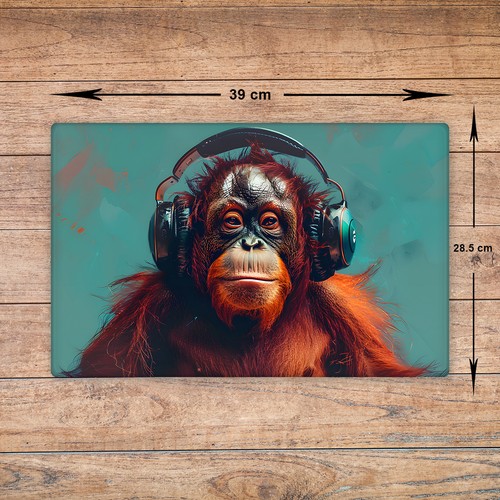 Orangutan chopping board glass - chopping,