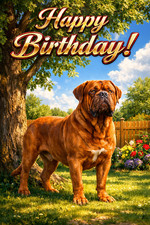 Dogue De Bordeaux Birthday