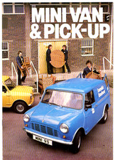 BL Mini Van & Pick-Up 1979-1982 UK Market Sales Brochure 850 & 1000
