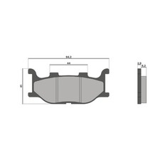Malossi brake pads for Yamaha