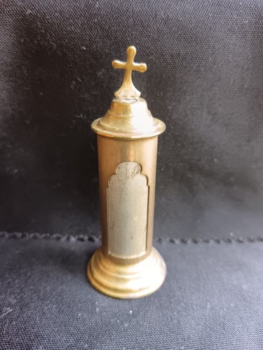 Brass rotating pocket shrine - brass,