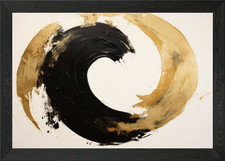 Gold Black Circle Shadows