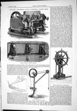 Old 1885 Appleby Brothers 20-Ton Overhead Crane Crab Whip Crane Amos Victorian
