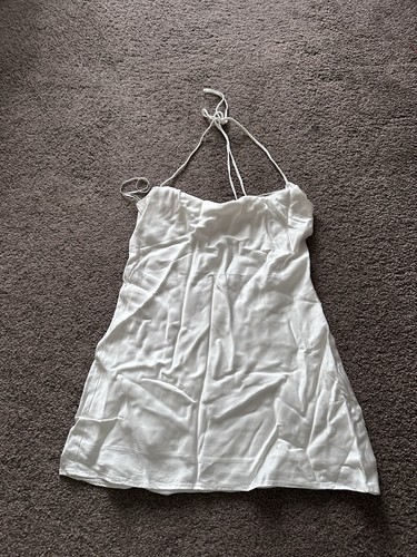 Zara white satin - zara, cowl