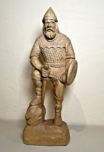 Tall hand carved wood - tall,