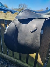 Black Leather GP Saddle Wide