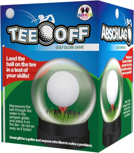 Tee off golf ball globe - off,