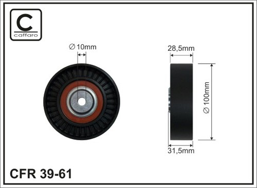 Caffaro deflection guide - 39-61, deflection/guide