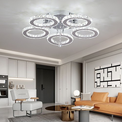 Modern crystal chandelier - modern, 5
