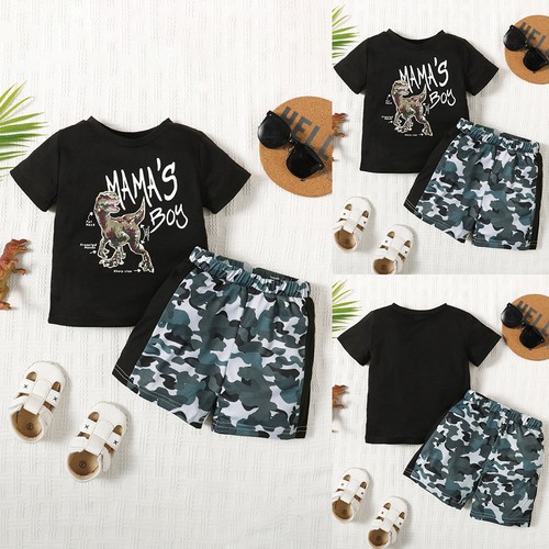 2pcs kids boys - 2pcs, t-shirt