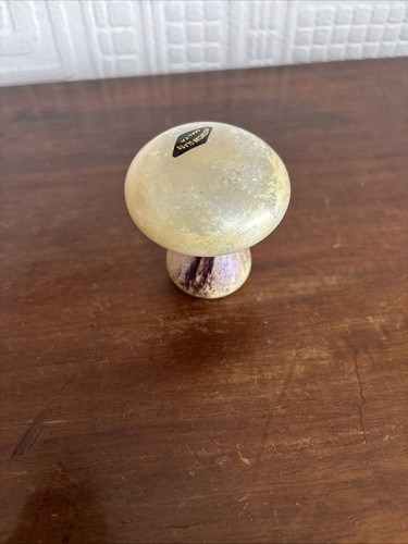 Art glass mushroom paperweight - mushroom,