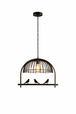 Modern bird ceiling light cage - modern,