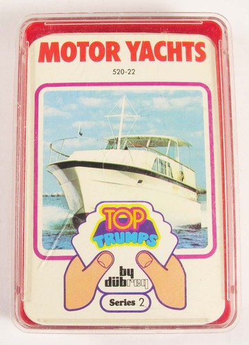 Motor yachts top trumps set - top,