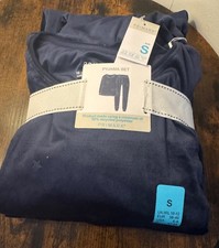 ladies plush star pyjamas set primark size small , 10-12navy blue by primark