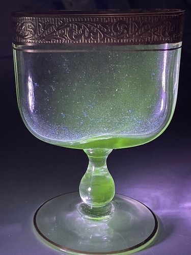 1930s uranium glass - glass, deco
