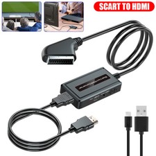 2025 SCART to HDMI Converter with HDMI Cable, SCART to HDMI Converter For HD TV