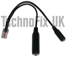 Cable for PC headsets 3.5mm jack, 8p8c modular RJ45 for Icom IC-706 IC-7000 etc.