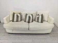 SOFA 3 Seater DFS Quantum Fabric Leather Large Removable Cushions FREE DELIVERY