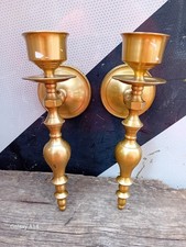 Vintage Pair Solid Brass