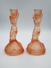 A pair Art Deco glass Walther