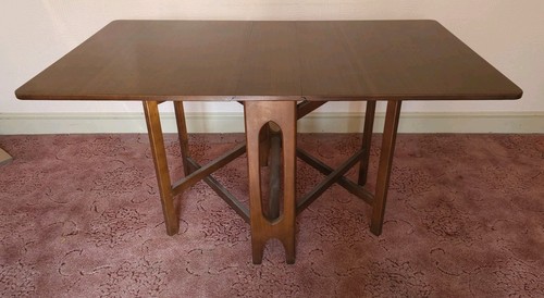 Vintage teak dropleaf table - dropleaf,