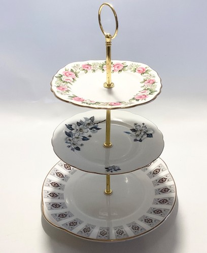 Vintage three tier - tier, ceramic