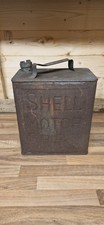 Vintage Petrol Fuel Can 2 Gallon Screw Cap Shell