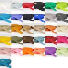 40mm Pure COTTON Webbing 2mm Thick Bag Strap Handle 24 COLOURS 1 2 4 Metres 243D