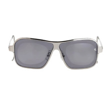 Raf Simons Sunglasses Size Extra Small Rectangular Silver and Grey