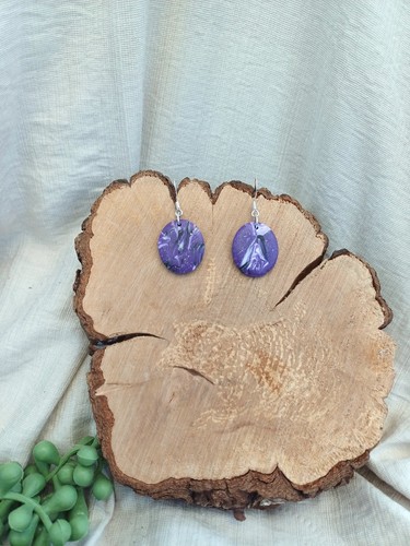 Purple marble effect - effect, polymer
