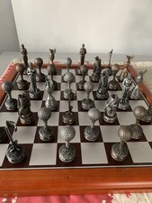 Golf Themed Chess Set Made By C&F Possibly Ladies V Gents Lovely Set.