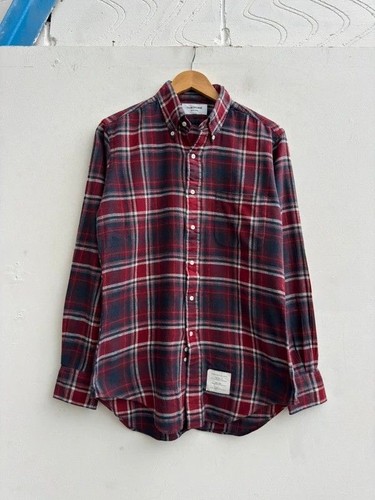 Thom browne checkered flannel - checkered,