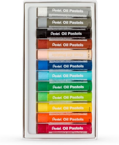 Pentel large oil pastels - pastels,