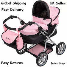 Silver Cross Dolls Ranger Pram Stroller Pushchair Buggy Girls Kids Fun Play Toy