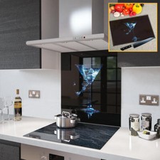 Glass Splashbacks Blue Gin
