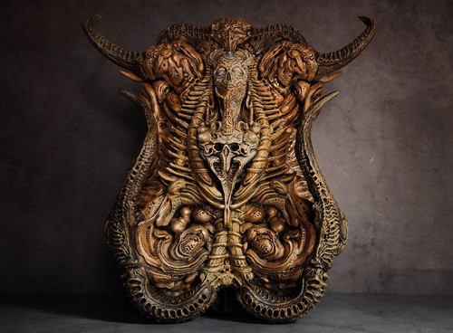 Giger style necronomicon - giger,