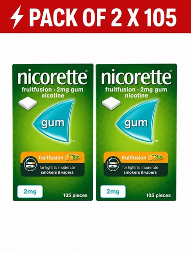 Nicorette fruitfusion gum 2mg - nicorette,