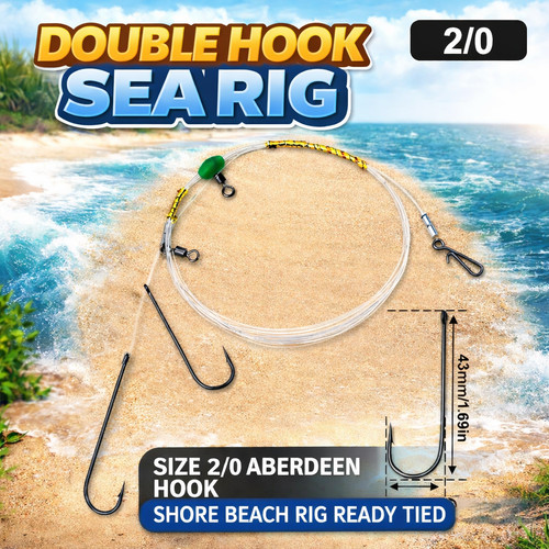 Pulley sea fishing rig - 2x,