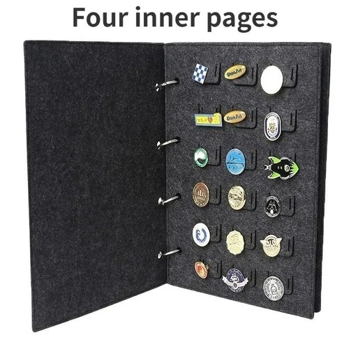 Badge display book felt brooch - display,