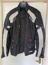 ARMR moto KISO MENS TEXTILE WATERPROOF ARMOURED MOTORCYCLE JACKET BLACK STONE