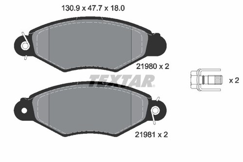 Brake pad set disc - disc,
