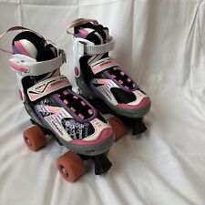 Senhai Power Adjustable Quad Roller Skates - Size Small 33-36 (UK1-3)